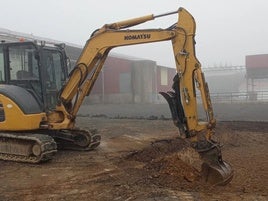 Obras del punto limpio.