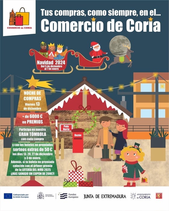 Coria da inicio a la Campaña de Navidad 2024 con grandes premios y actividades