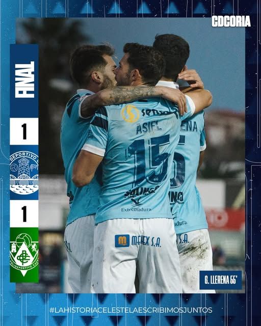 Empate entre el CD Coria y el CP Cacereño (1-1)