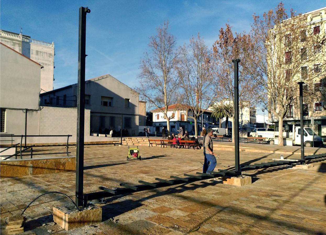 Obras en la plaza del doctor Viera