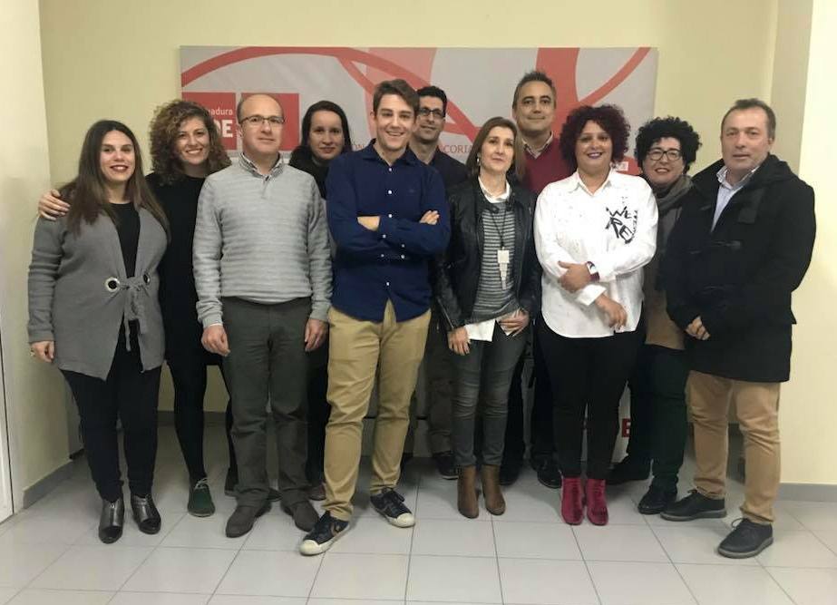 Nueva comisión ejecutiva del PSOE en Coria