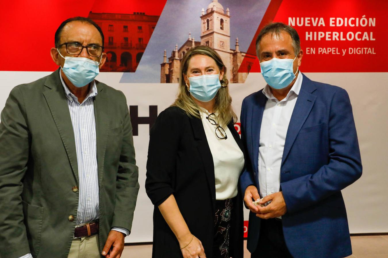 Un Juan Antonio Merino, Susana Cortés y Juan Pedro León.