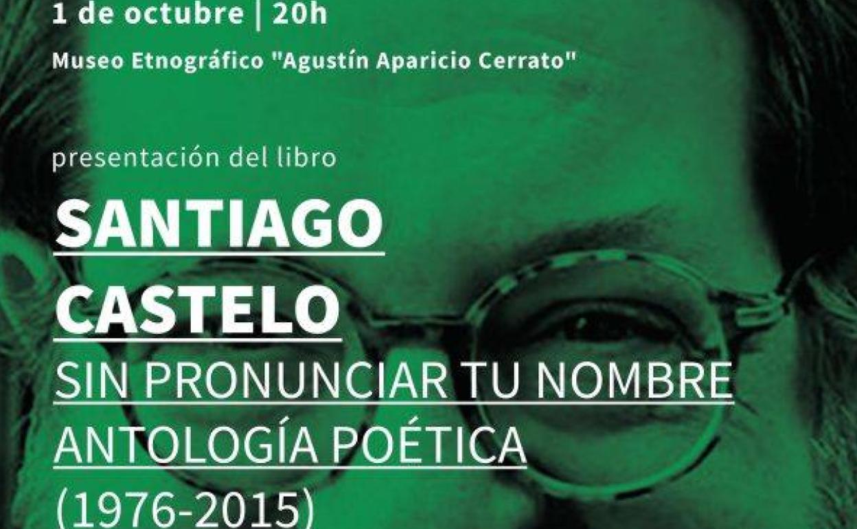 Cartel anunciador de la cita literaria. 