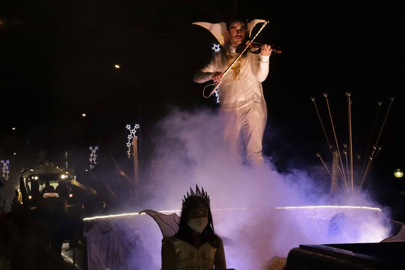 Animación musical durante la cabalgata.