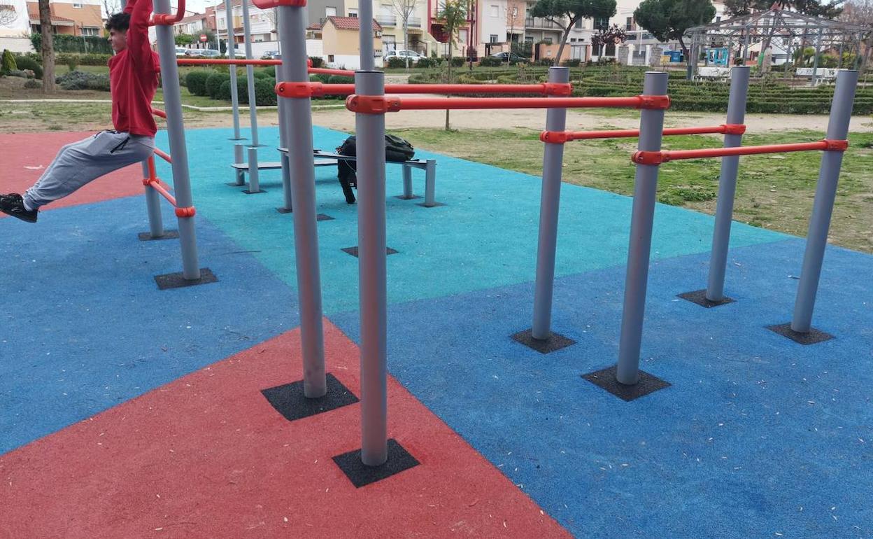 Nueva pista de calistenia en el Tierno Galván