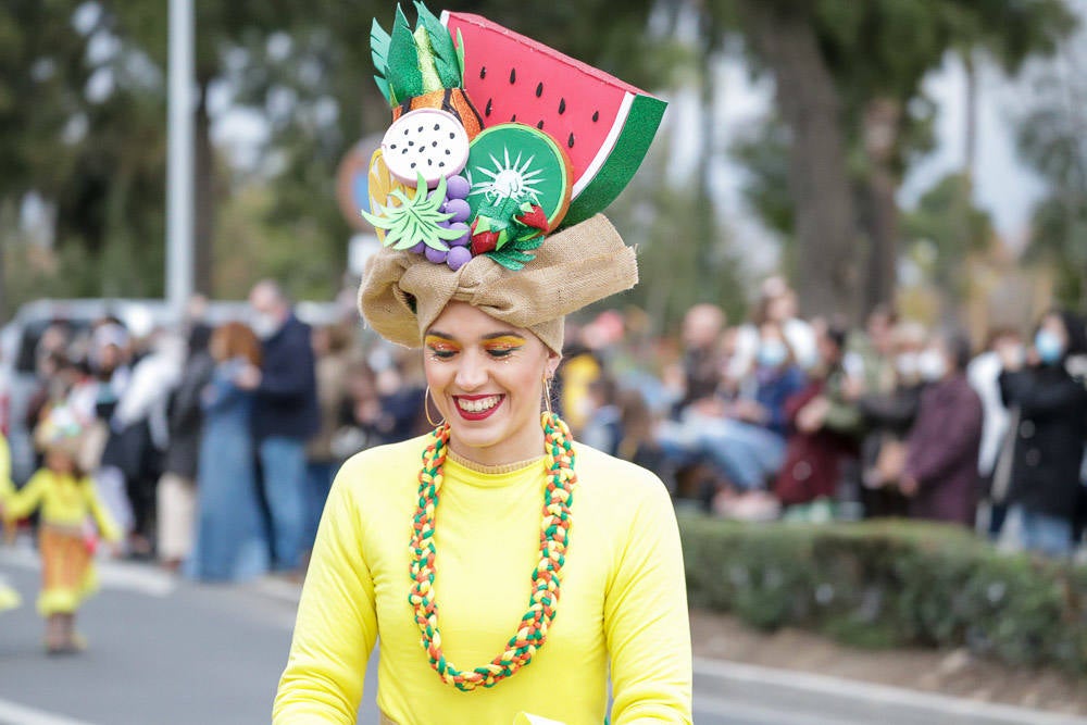 El mensaje de 'No a la guerra' estuvo presente en muchas de las comparsas. 