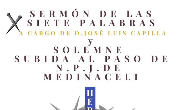El Medinaceli recupera mañana su Sermón de las Siete palabras