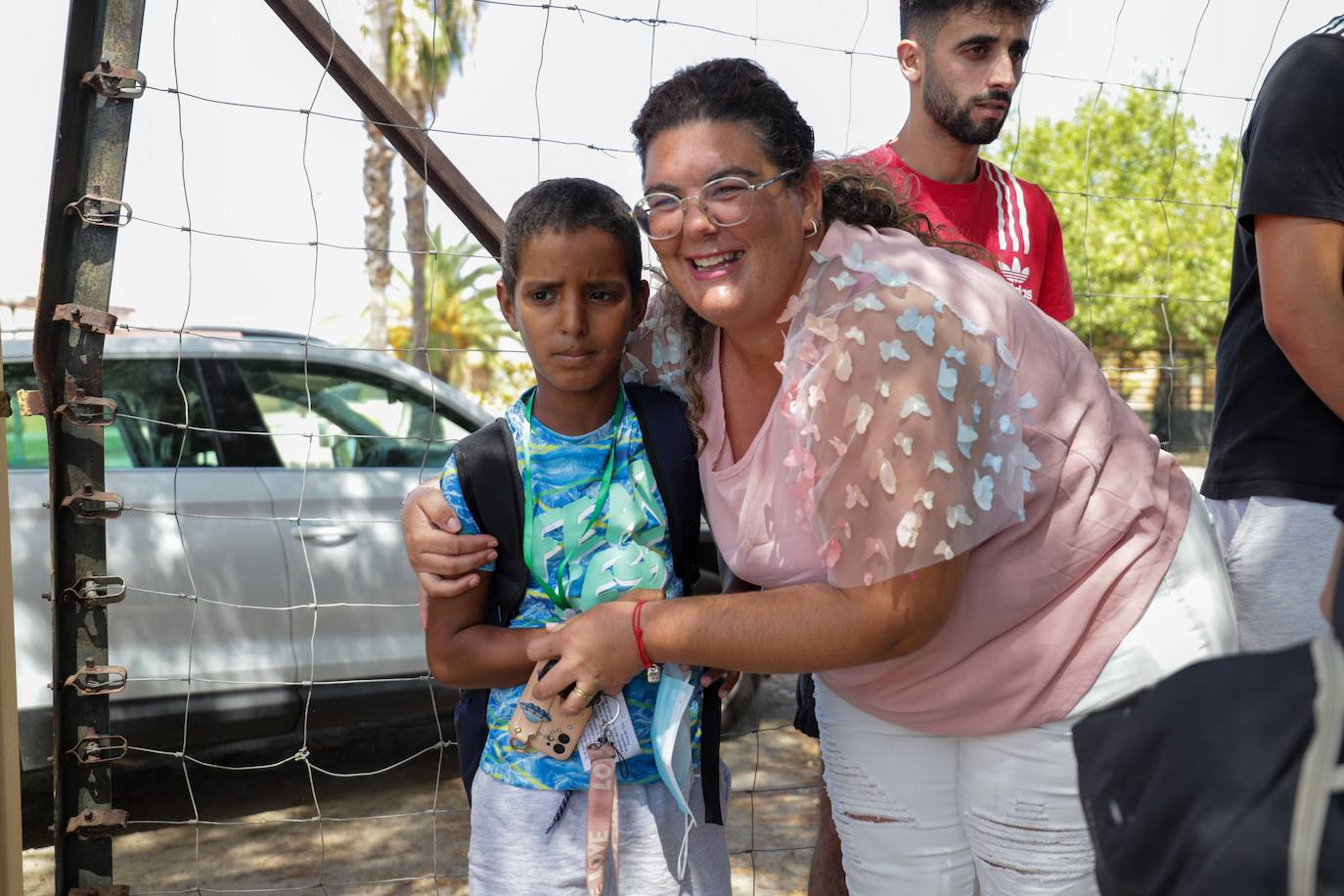 Despedida de los pequeños y sus familias en Don Benito.