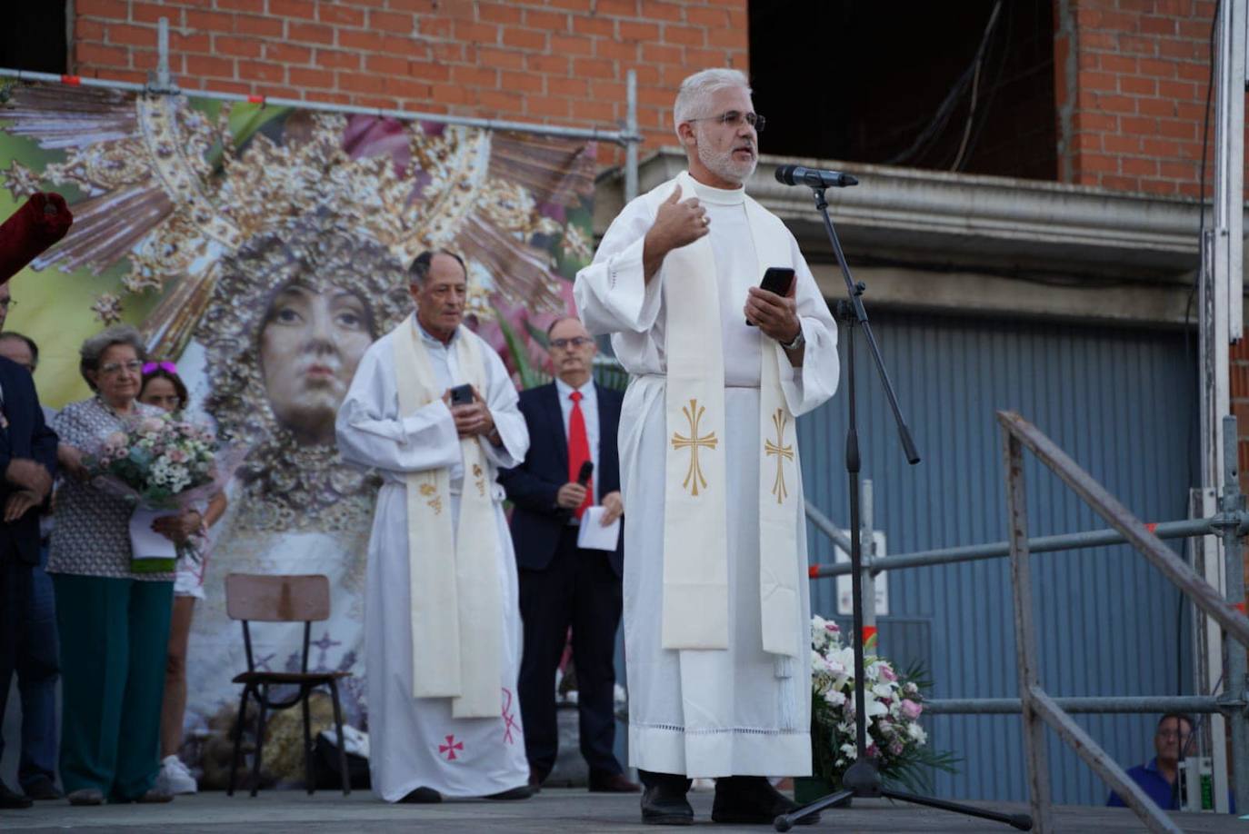 Recibimiento a la Virgen de las Cruces en Don Benito. 