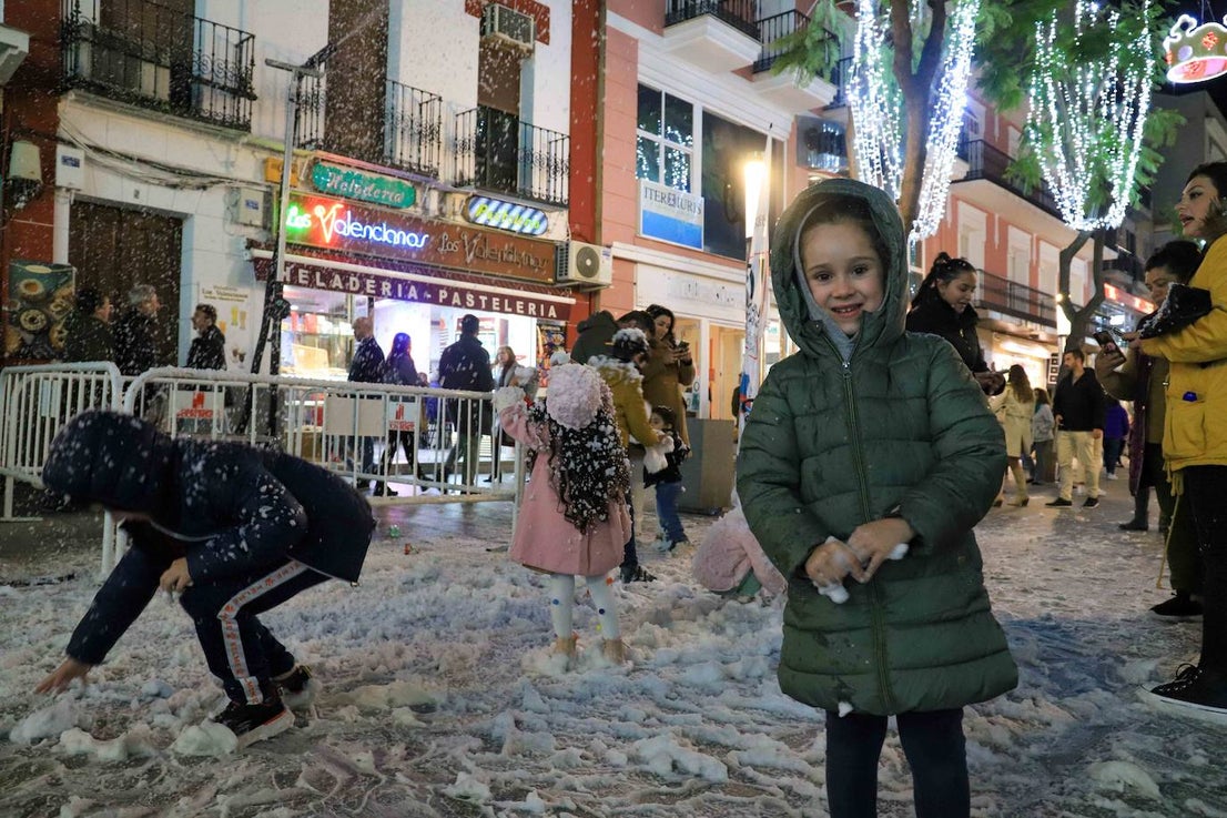 Carlos Sobera enciende la Navidad en Don Benito. 