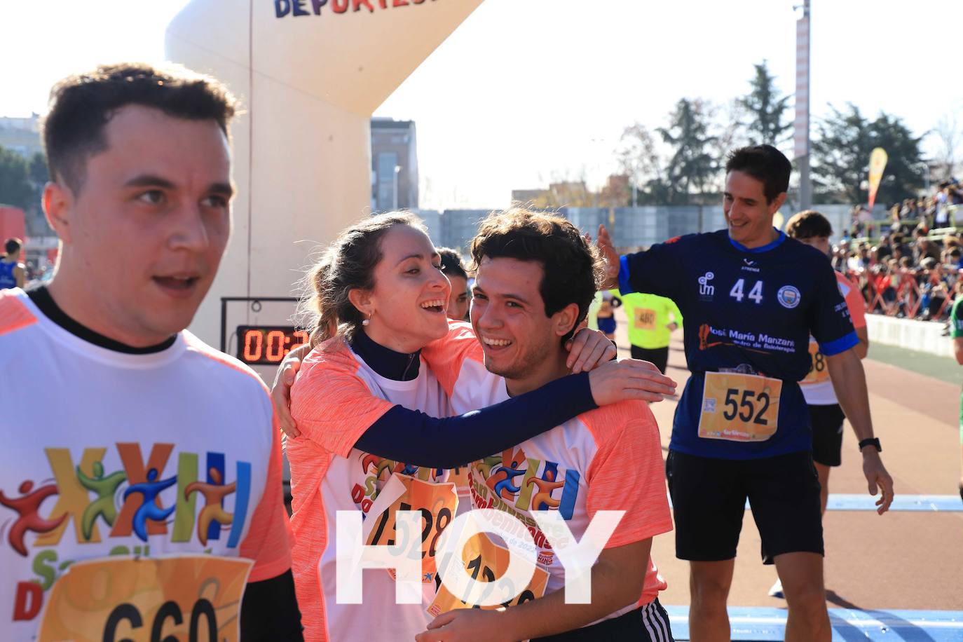 En la prueba no faltaron disfraces y diversión. 