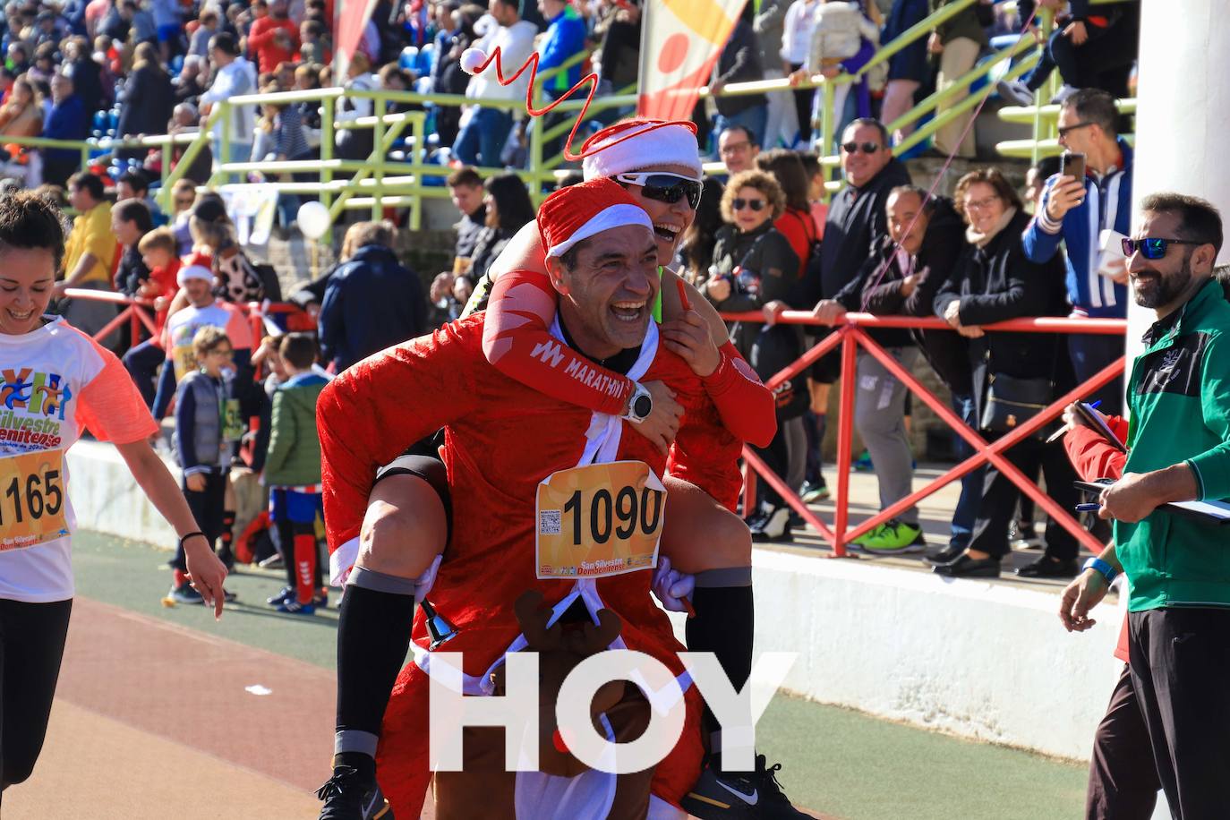 En la prueba no faltaron disfraces y diversión. 