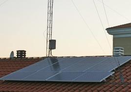 Placas solares en Villanueva.