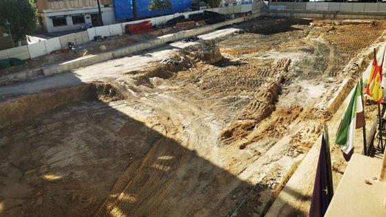 Las obras de la plaza de España, sin movimiento desde hace tres semanas