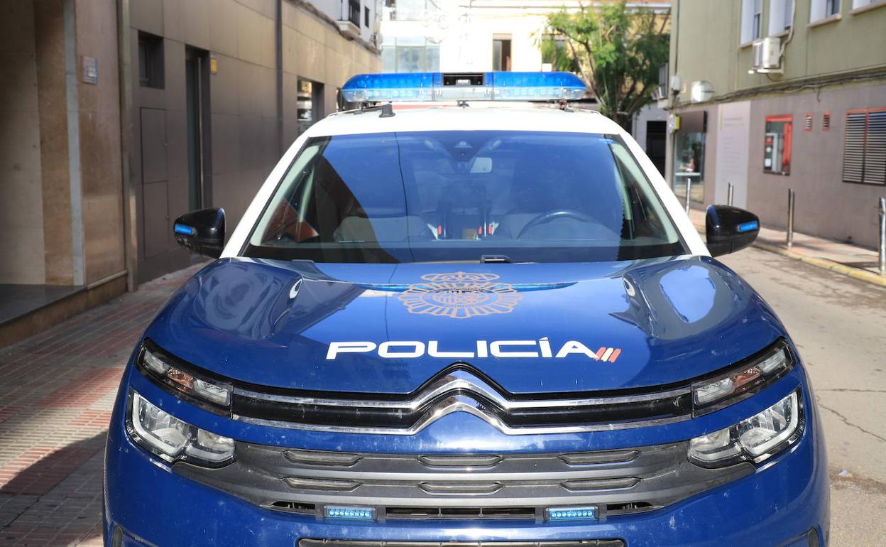 Vehículo Policía Nacional. 