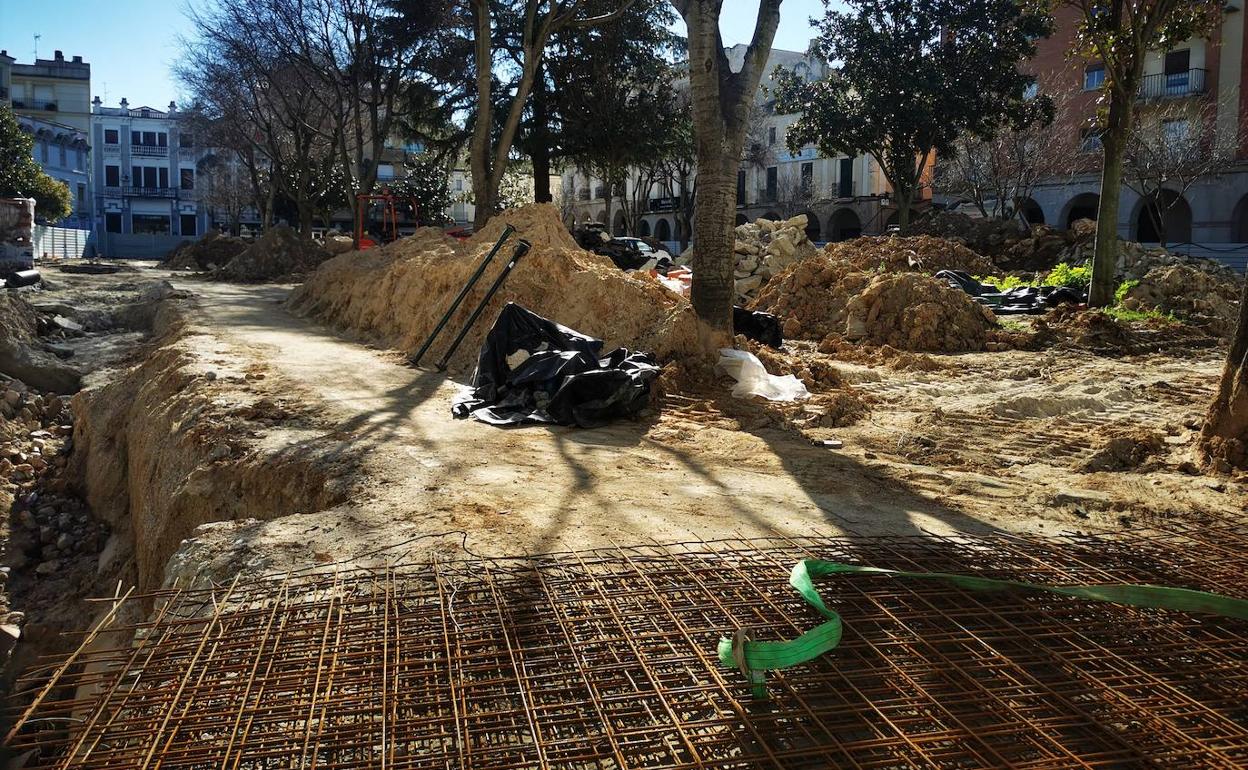 Las obras en la plaza de España provocan nuevos cortes de tráfico