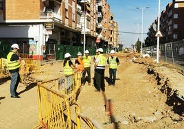 Visita realizada este miércoles a las obras.