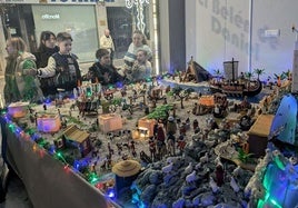 El 'Belén de Daniel', en la calle Ramón y Cajal, es uno de los participantes en la ruta de este año.