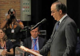 Pedro Noblejas en su toma de posesión en junio de 2023.