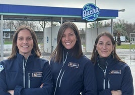 De izquierda a derecha, las hermanas Alicia, Natalia y Beatriz García-Camacho.