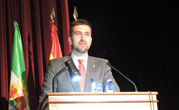 Alberto Márquez durante el pregón