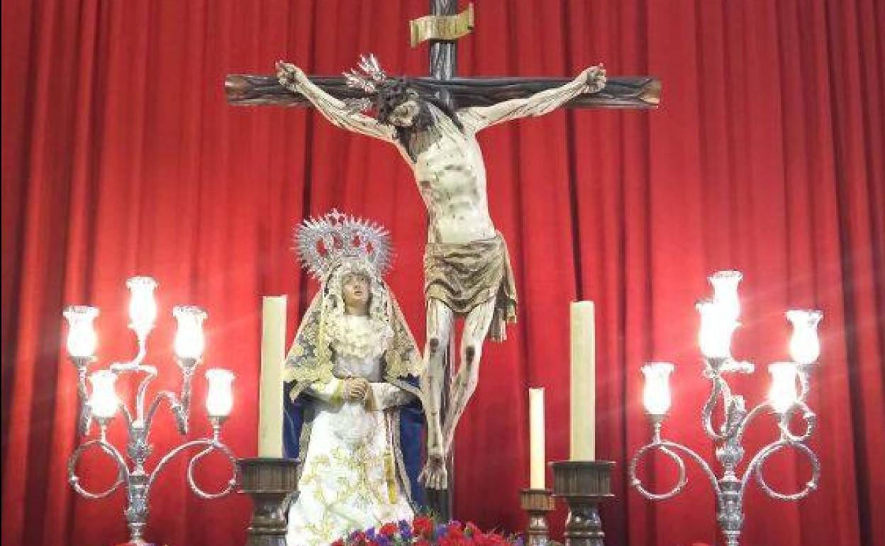 El Santísimo Cristo del Perdón y la Virgen del Refugio se podrán ver de nuevo en la iglesia de Santa Catalina