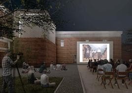 Proyecto para la rehabilitación del patio de los Jesuitas como un cine de verano