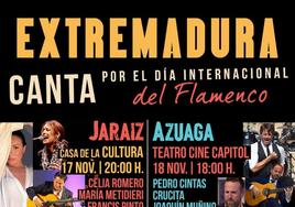 'Extremadura Canta' conmemorará el Día Internacional del Flamenco