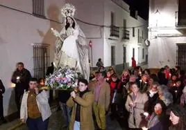 Imagen de archivo de la procesión de la Candelaria del año 2019.