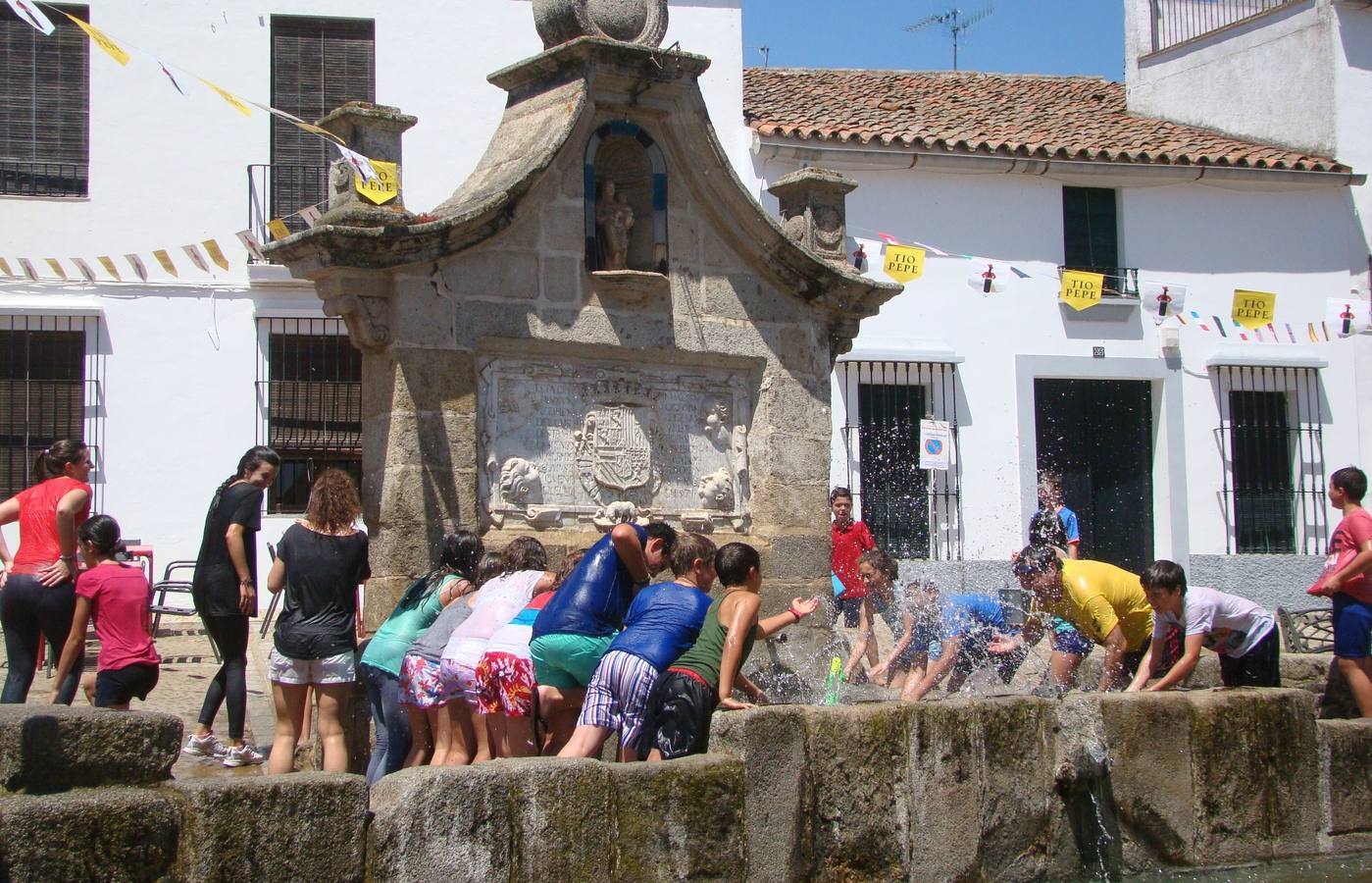 'Batallas de agua' como elemento de diversión y entretenimiento