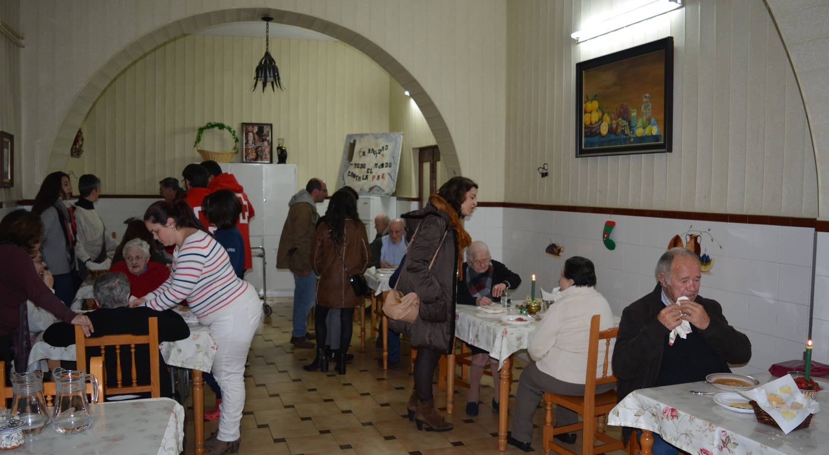 Cena de Nochebuena en la Residencia de Mayores de Fregenal