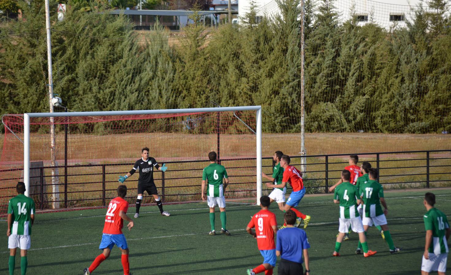 Imagen del partido de ida con victoria para el Frexnense 2-1 