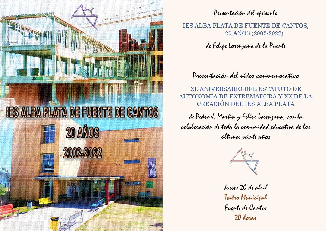 El IES Alba Plata conmemora los 20 años de su creación