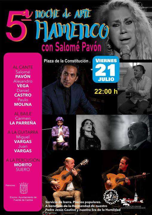 Quinta noche de arte flamenco en Fuente de Cantos