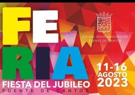 Fuente de Cantos celebra del 11 al 16 de agosto la «Feria del Jubileo»