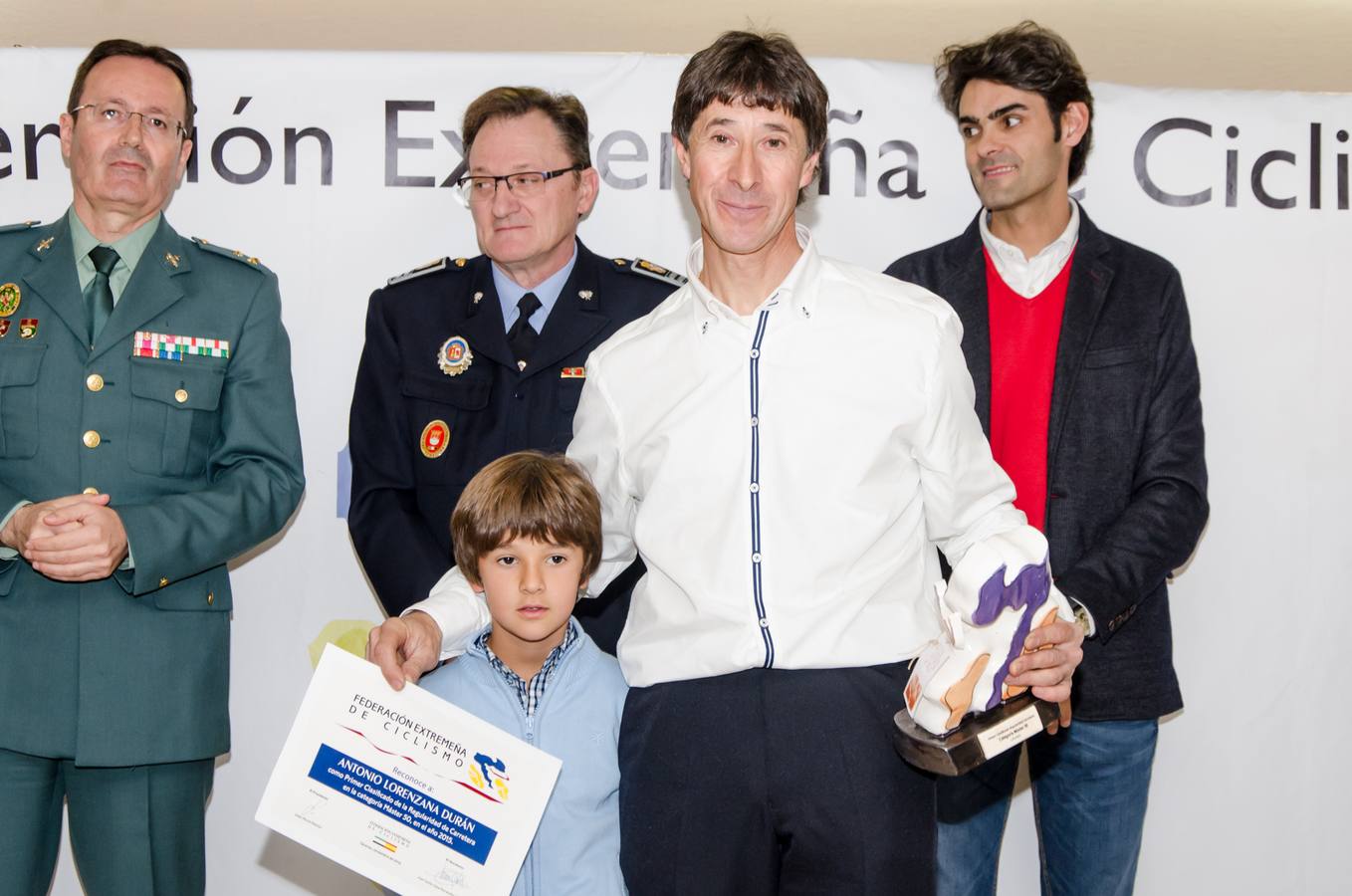Antonio Lorenzana, premiado por la Federación Extremeña de Ciclismo