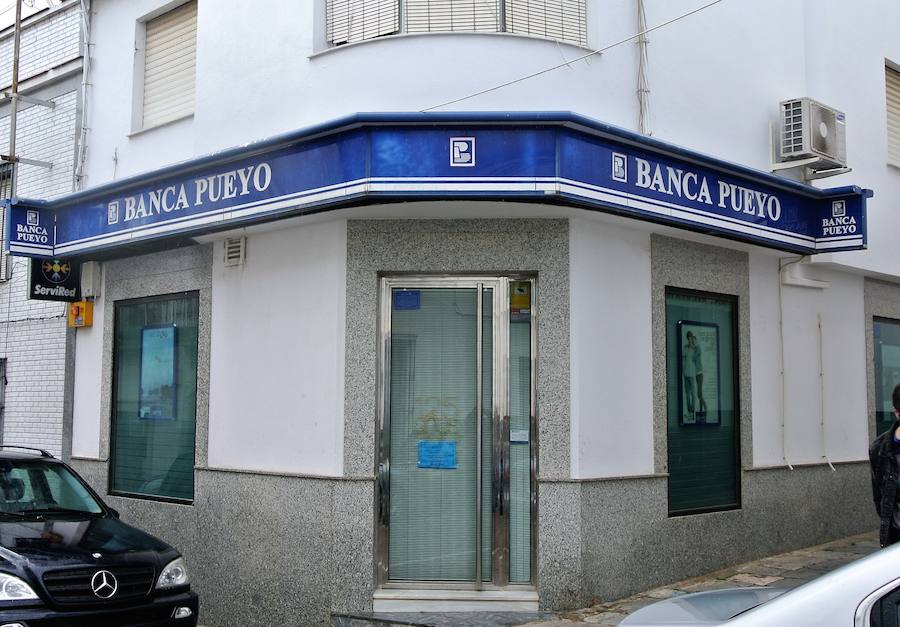 Oficina de Banca Pueyo donde ocurrieron los hechos. 