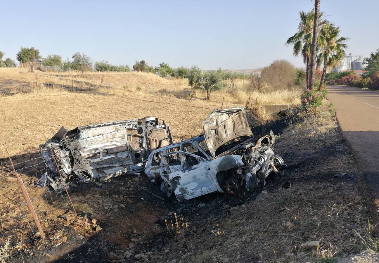 Imagen de los dos vehículos accidentados.