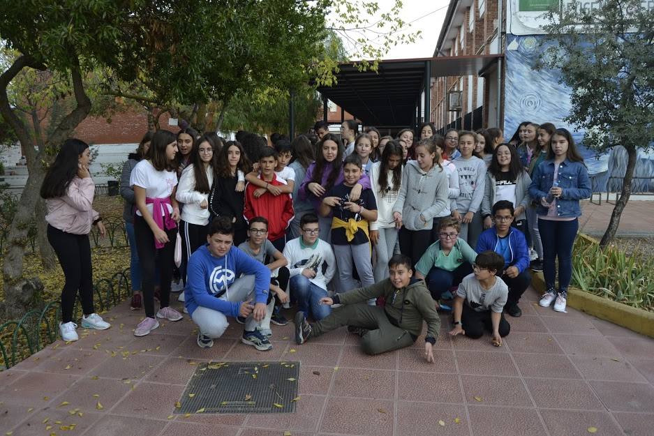 Alumnos del IES Eugenio Frutos Cortés.