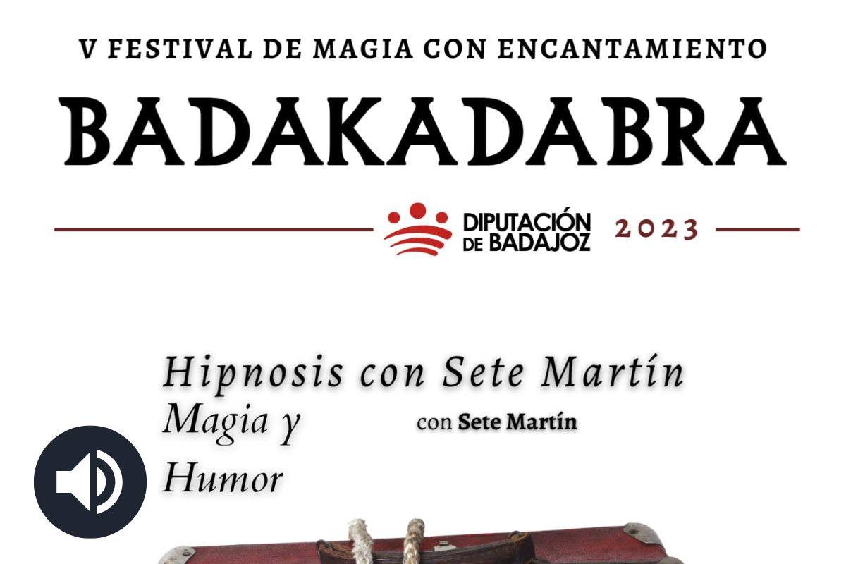 Cartel anunciador del espectáculo de Sete Martín.
