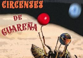 Parte del cartel anunciador del festival de artes circenses de Guareña.