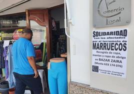 En la tienda del Bazar Zaira, de Musta, se pueden entregar material para enviar a Marruecos.
