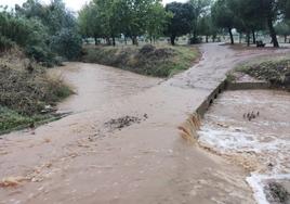 Arroyo Guareña a las 18.39 horas de ayer domingo 22 de octubre.