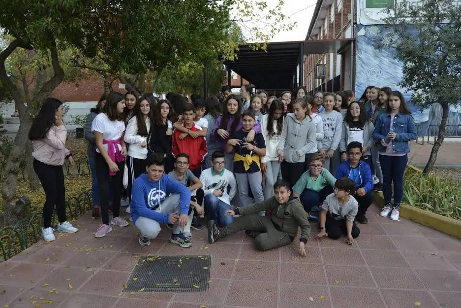 Imagen de archivo de alumbnos del instituto en una de las semanas de la salud.