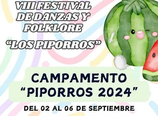 Parte del cartel anunciador de actividades infantiles en el festival Los Piporros.