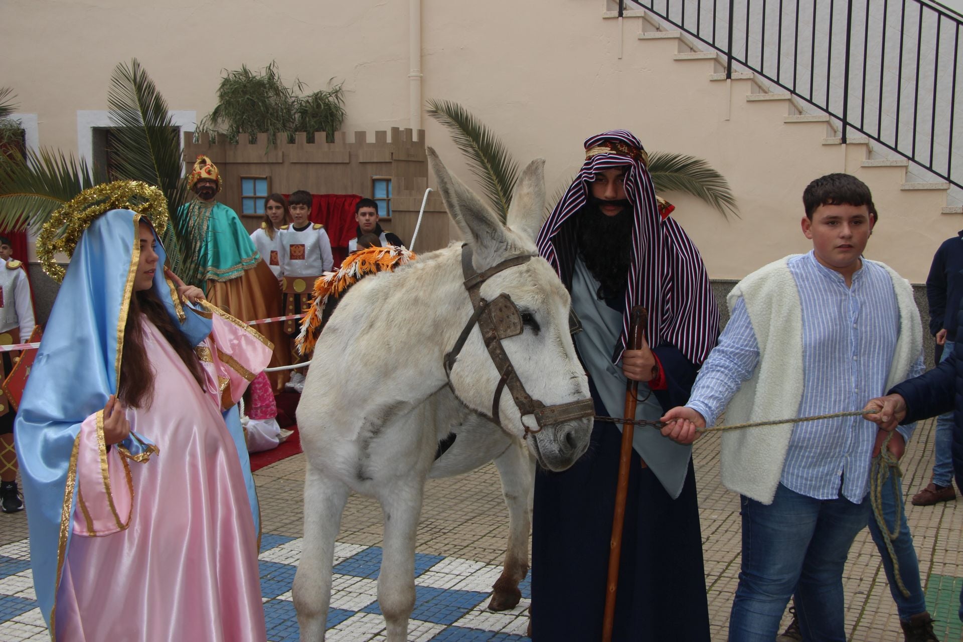 San José y la Virgen llegaron con una burrita al portal de Belén