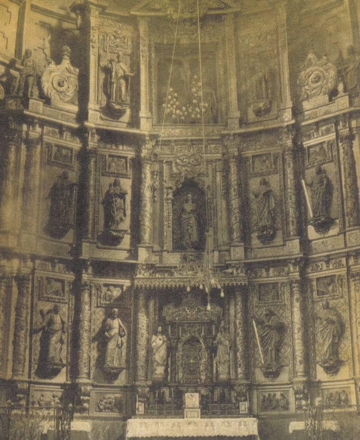 Retablo antiguo de Santa María se cubrió de polvo tras el suceso de 1900.