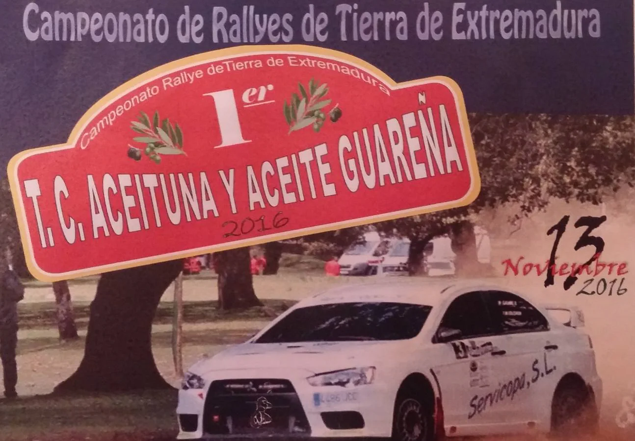 Parte del cartel anunciador del Rallye de Guareña.