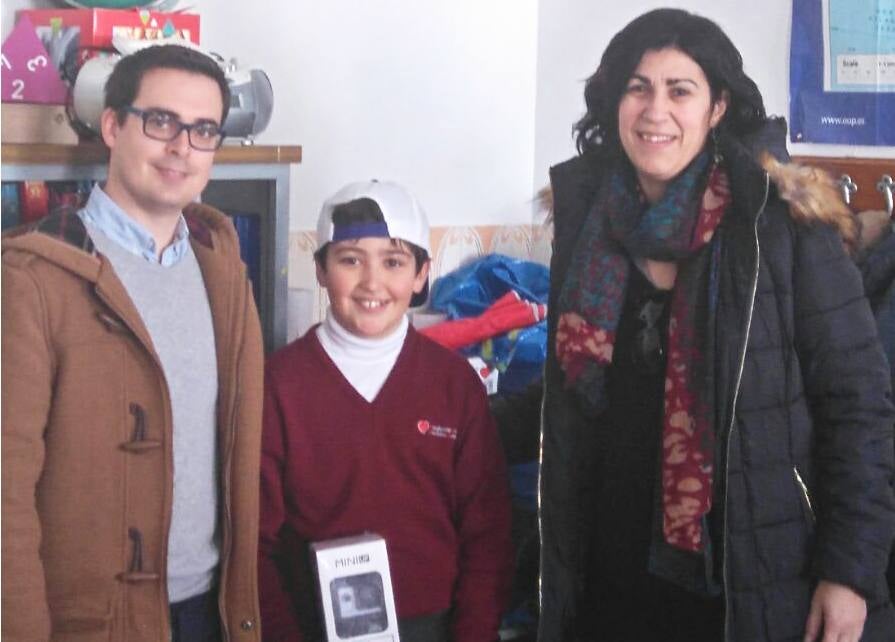 De 8.500 niños entre España y Portugal, destacó por su dibujo Manuel Romero