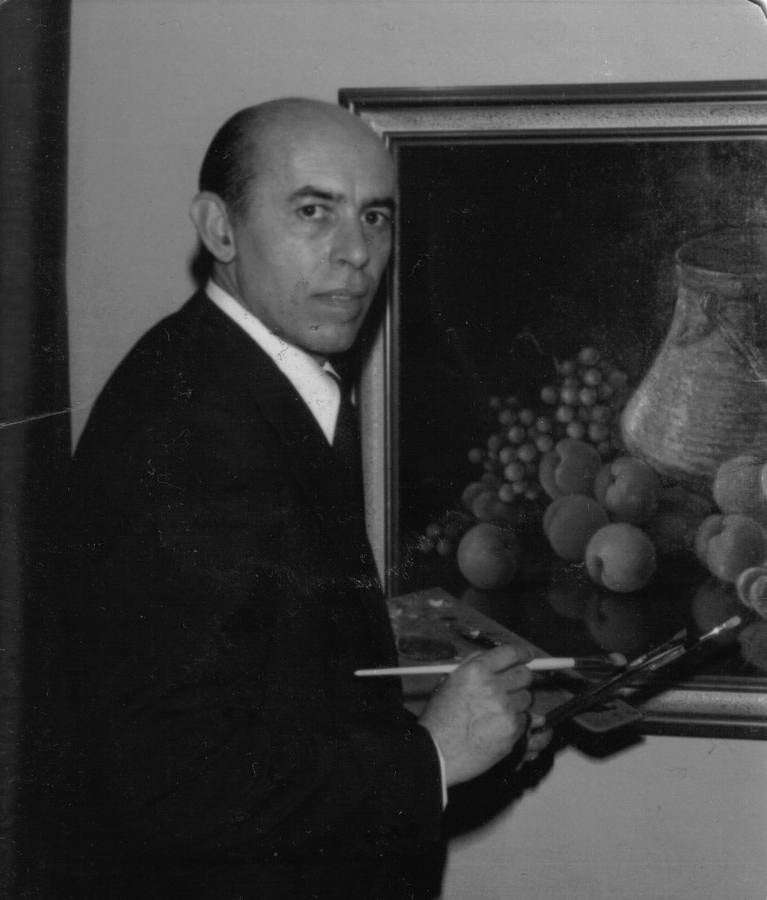 Julián Palencia, el Greco de Santa María pintó el retablo desinteresadamente hace 60 años